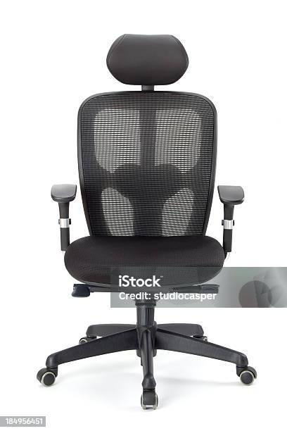 Modern Office Chair Stock Photo - Download Image Now - Armrest, Black Color, Chair