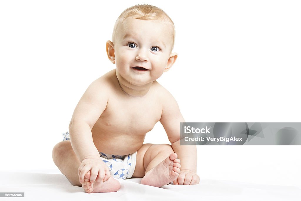 Feliz pequeña hija - Foto de stock de 0-11 meses libre de derechos