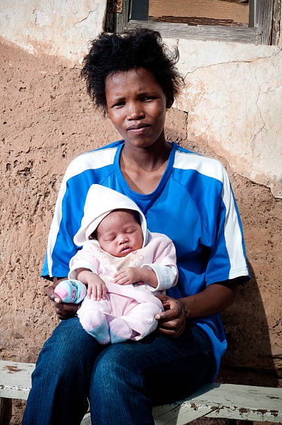 istock Young African mother with her baby 184956895