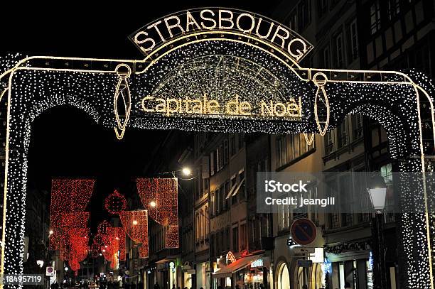 Strasbourg Christmas Capital Stock Photo - Download Image Now - Strasbourg, Christmas Market, Christmas
