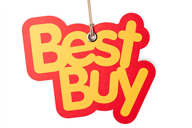 istock BEST BUY shaped label on price tag 184957698