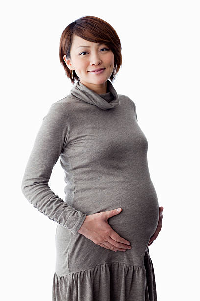 Pregnant woman stock photo