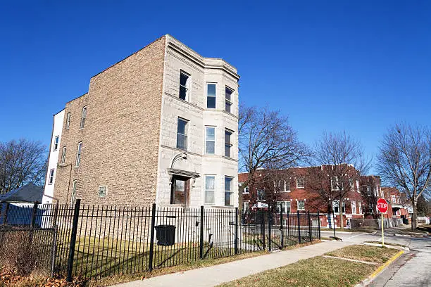 Photo of Greystone apartment building in Greater Grand Crossing, Chicago