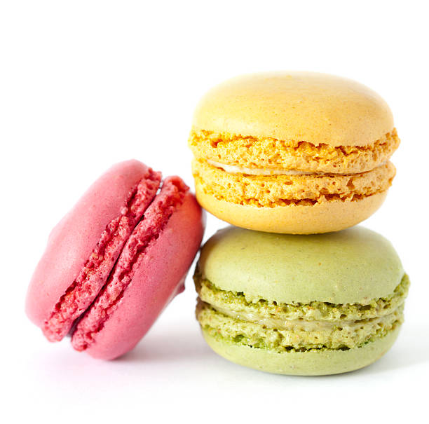 Three Macaron stock photo