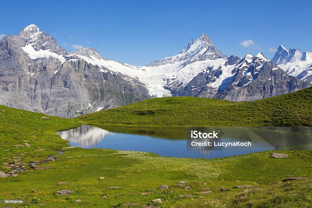 Die Berge im Sommer - Lizenzfrei Alpen Stock-Foto