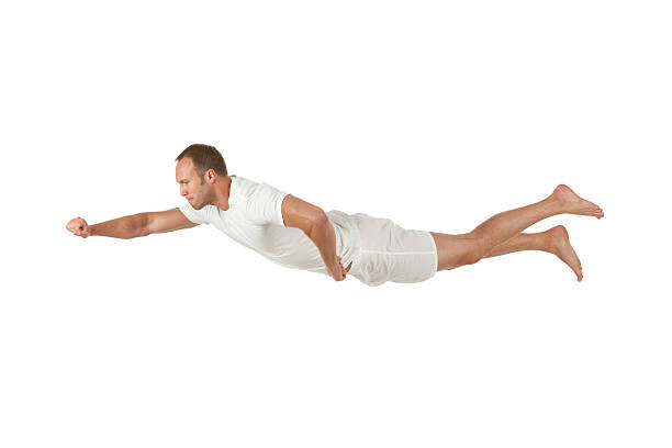 istock Profile of a man flying 184958444