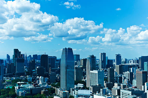 東京の景観 - オフィス街　日本 ストックフォトと画像