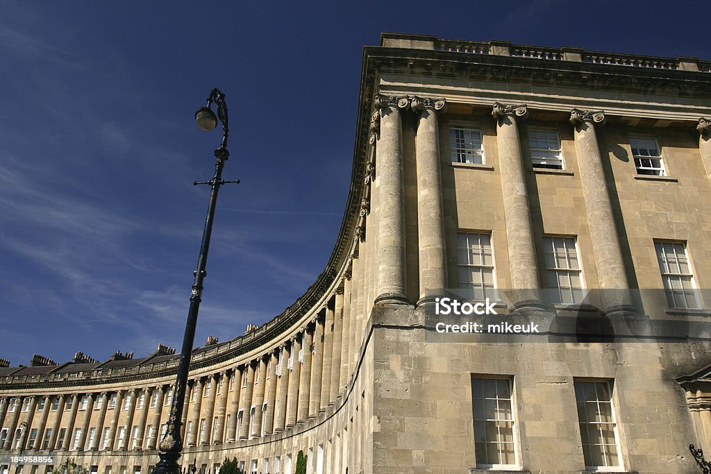 Bath, das royal crescent - Lizenzfrei Architektur Stock-Foto