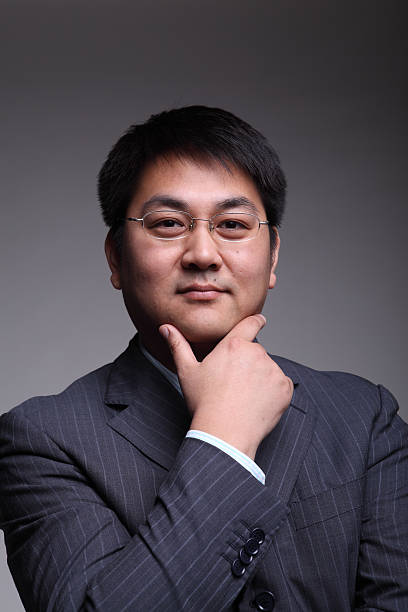 istock Asian middle-aged businessman portrait 184959565