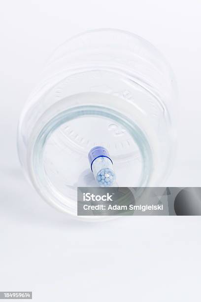 Blue Pill Inside Bottle Stock Photo - Download Image Now - Abundance, Acetylsalicylic Acid, Addiction