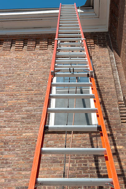 Ladder Going Up stock photo