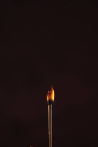 Free Stock Photo of Illuminated matchstick on dark background ...