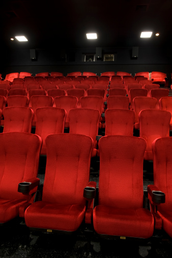 Seats of a theatre or conference hall.