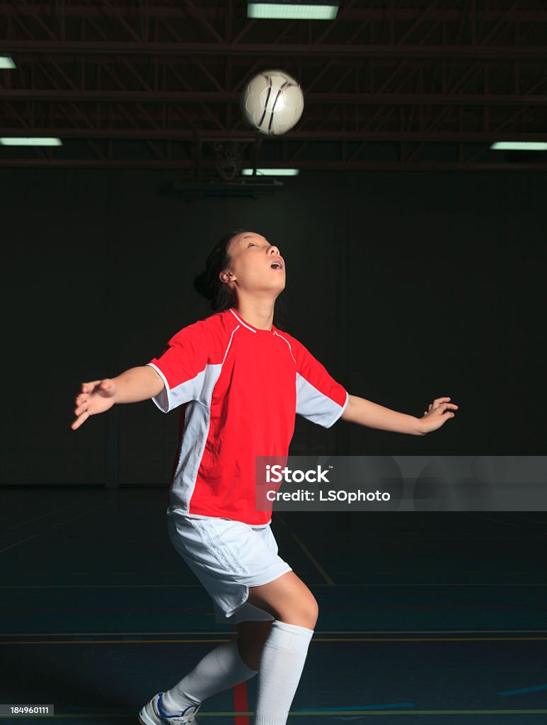 Arena de futebol para superfície de pavilhão-cabeça Tiro - Royalty-free A caminho Foto de stock