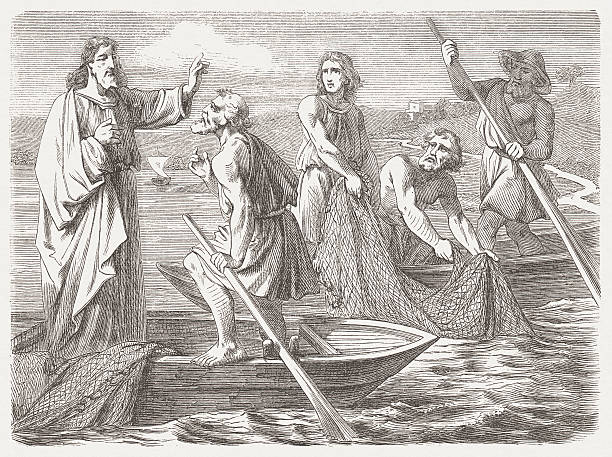 istock The Miraculous Draught of Fishes (Luke 5, 8-10), published 1877 184960198