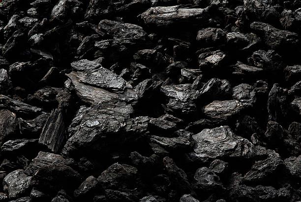Dark Coal stock photo
