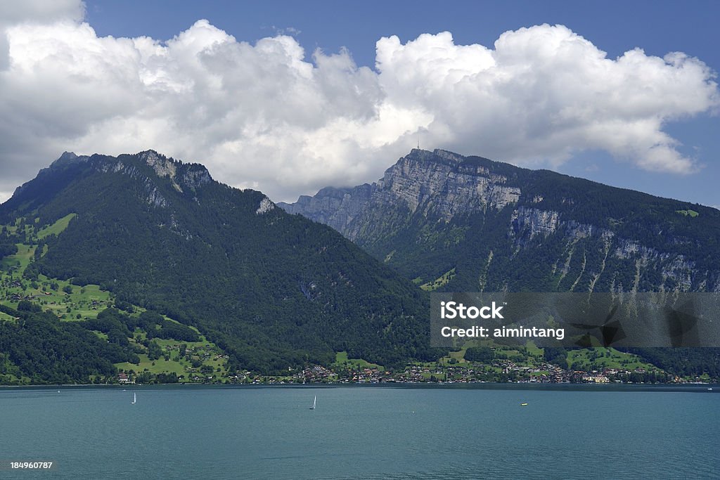 Lago Thun na Suíça. - Foto de stock de Destino turístico royalty-free
