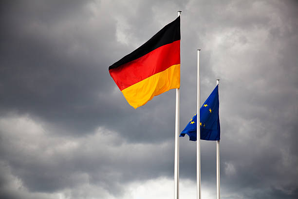 istock German and European Union flags 184961108