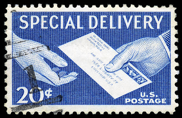 United States Postage Stamp stock photo