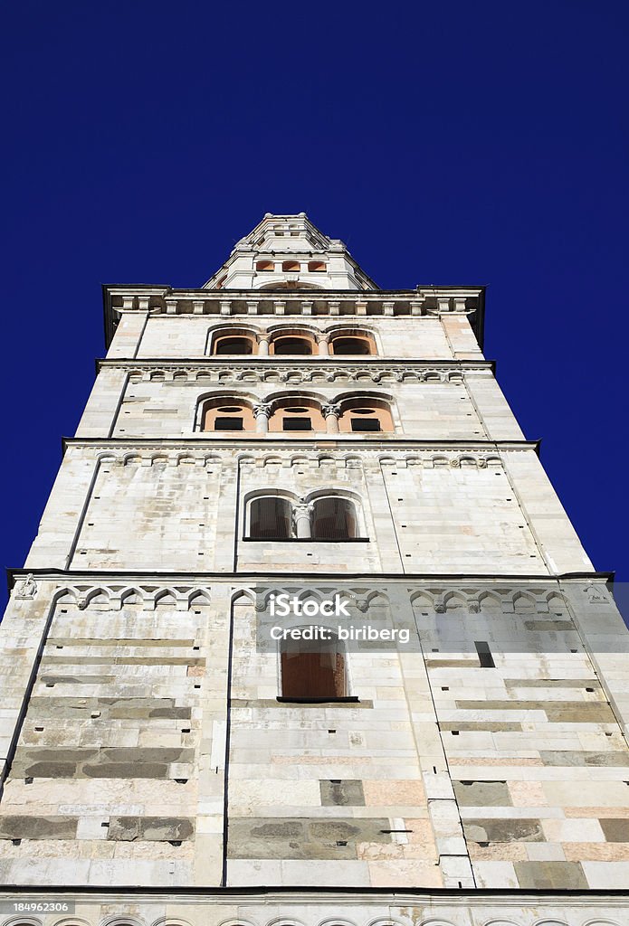 Catedral de Módena,: O Ghirlandina bell-tower - Royalty-free Antigo Foto de stock