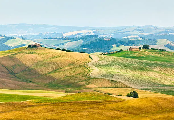 Rural landscapes in Tuscany (Italy).