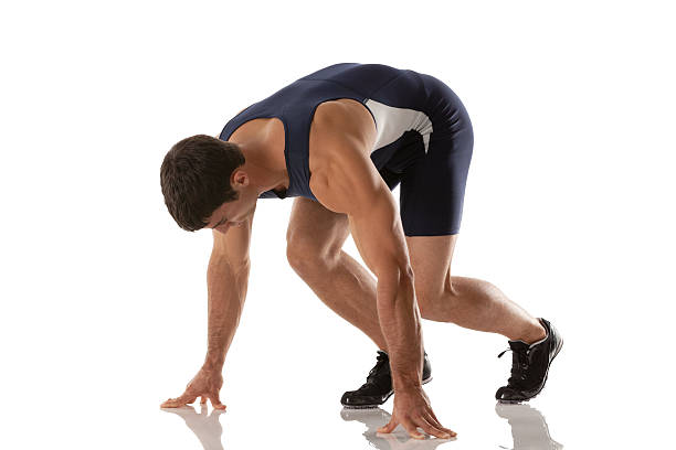 istock Male athlete ready for race 184963261