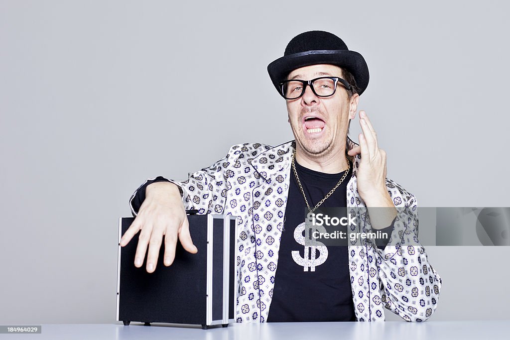 Cocky uomo d'affari di scarsa reputazione - Foto stock royalty-free di Affari