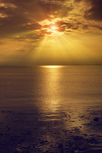 istock Sunset at the sea 184964136