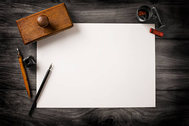 istock vintage writer's equipment on desk 184964151
