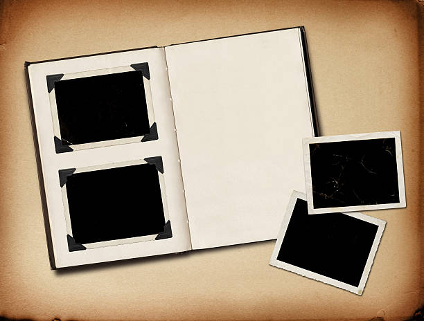 istock Grungy photo album 184964349