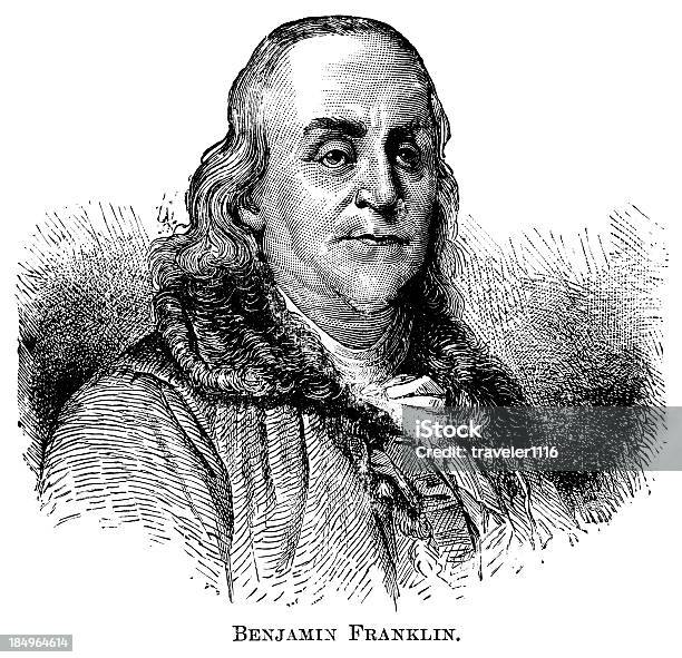 Benjamin Franklin - Immagini vettoriali stock e altre immagini di Benjamin Franklin - Benjamin Franklin, Dichiarazione di Indipendenza, 1880-1889