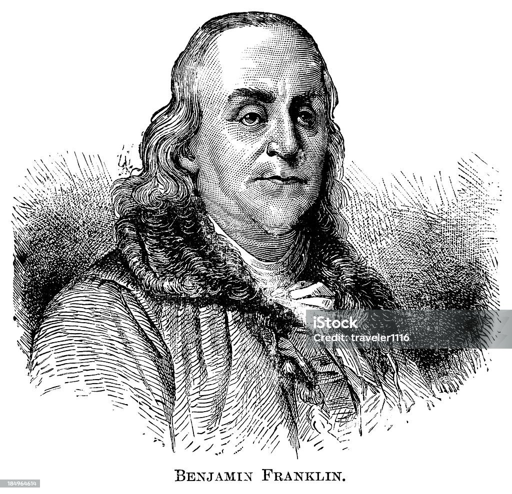 Benjamin Franklin - Zbiór ilustracji royalty-free (Benjamin Franklin)