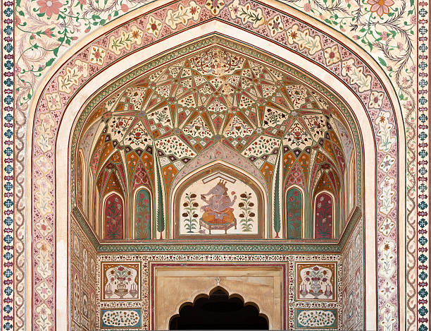 amber fort 、ジャイプール近くのインド - india palace indian culture indoors ストックフォトと画像