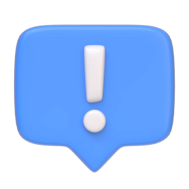 istock Blue danger attention bell or red emergency notifications alert isolated on white background 1849650581
