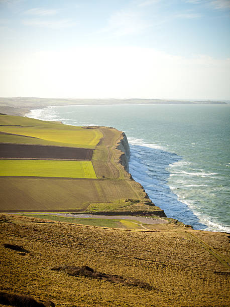 istock Coastal cliffs in northern France 184965300