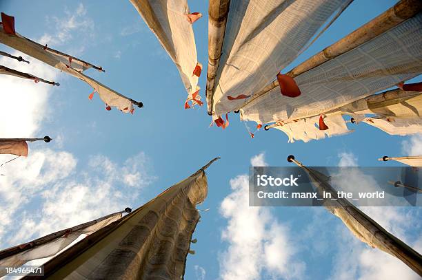 Bandera De Oración Foto de stock y más banco de imágenes de Asia - Asia, Bandera de oración, Budismo