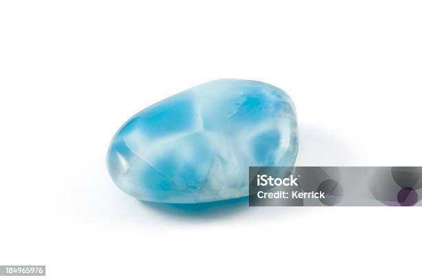 Larimar Hälfte Wertvolle Stone Garantiert Authentische Stockfoto und mehr Bilder von Schmuckstein