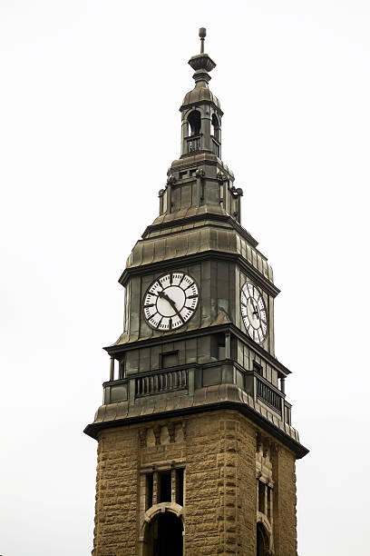 istock Clock tower of station Hamburg 184966261