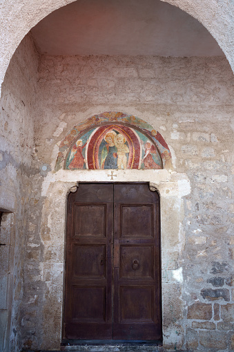 Ocre, Italy - July 8, 2023: Ocre, old village in L Aquila province, Abruzzo, Italy