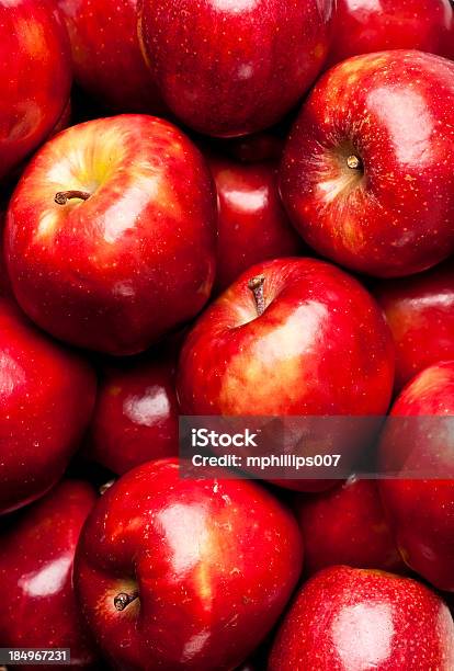 Apple Background Stock Photo - Download Image Now - Apple - Fruit, Red, Macrophotography