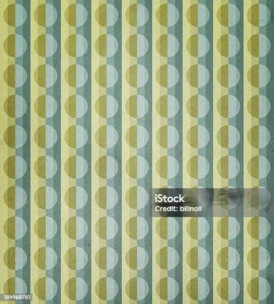 Paper With Circle And Stripe Pattern Stock Photo - Download Image Now - 1970-1979, Backgrounds, Wallpaper - Decor