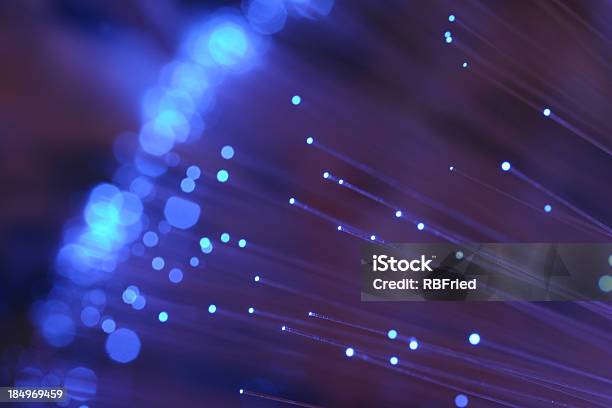 Fiber Optics Stock Photo - Download Image Now - Fiber Optic, Abstract, Blue