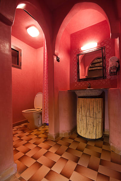 istock Pink Bathroom Moroccan Kasbah 184970551