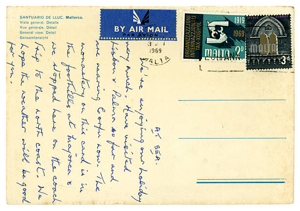 istock Postcard posted in Malta, 1969 184970697