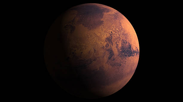 3d Model of Mars stock photo