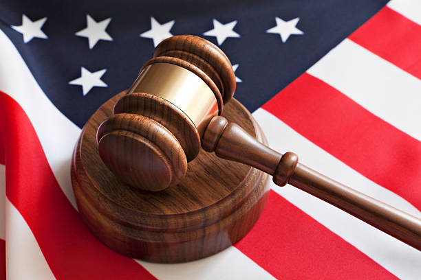 istock Gavel and USA flag 184971922