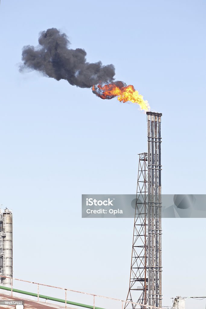 Gas flame Air Pollution Stock Photo