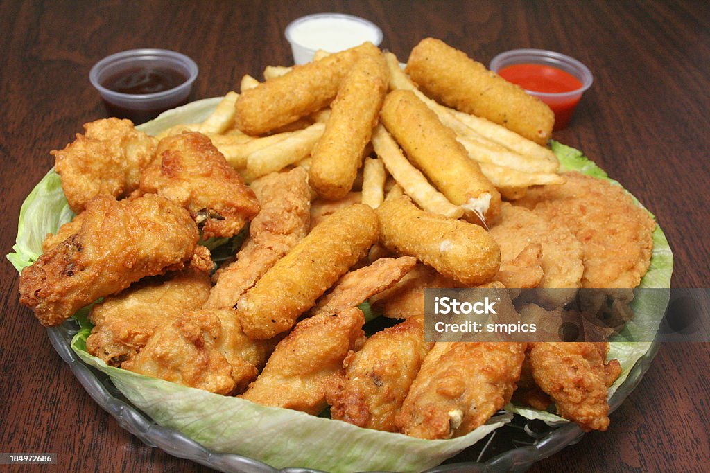 Frito de aperitivos - Foto de stock de Ala de pollo libre de derechos
