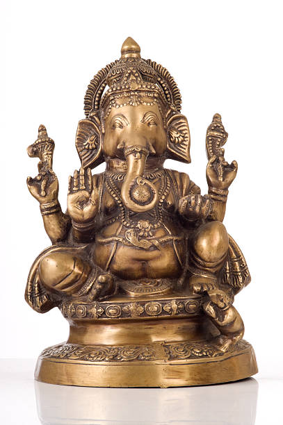 istock Deity of Ganesha from India on white background 184972702