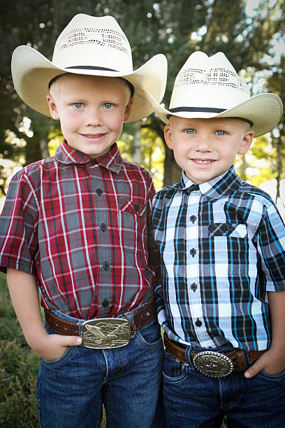 Jovem americana Cowboys - foto de acervo